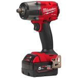 MILWAUKEE M18 FUEL 1/2 INCH MID TORQUE IMPACT WRENCH WITH FRICTION RING KIT - M18FMTIW2F12-502X